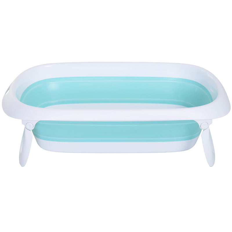 Vaschetta Bagnetto per Neonati Antiscivolo Pieghevole con Scarico  Azzurro
