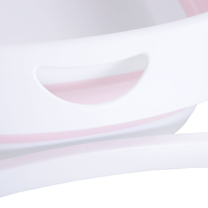 Vaschetta Bagnetto per Neonati Antiscivolo Pieghevole con Scarico  Rosa