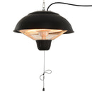 Stufa da Esterno Lampada Riscaldante Elettrica a Sospensione Led 1500W 