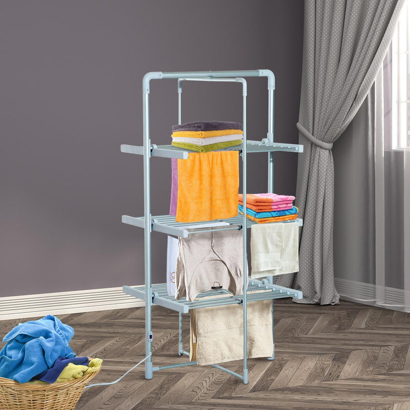 Stendibiancheria Elettrico Verticale Riscaldato 300W 