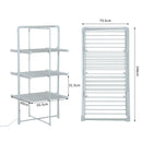 Stendibiancheria Elettrico Verticale Riscaldato 300W 