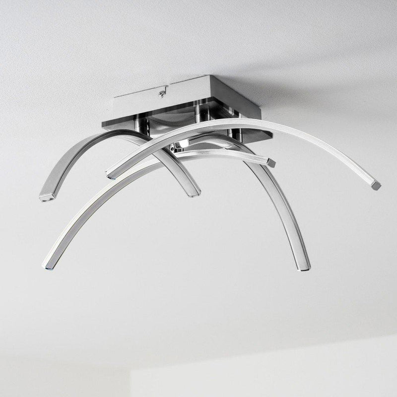 Plafoniera con 4 Bracci a Led 36W Luce Calda Rizzetti