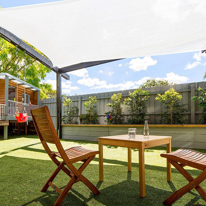 Tenda Vela da Giardino Quadrata 3x3 m Rizzetti Bianca