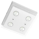 Plafoniera con 4 Faretti Led 12W Luce Calda Rizzetti