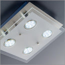Plafoniera con 4 Faretti Led 12W Luce Calda Rizzetti
