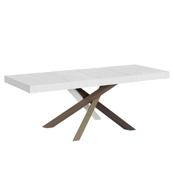 Tavolo Allungabile 180/284x90x77 cm Volantis Premium Bianco Frassino sconto