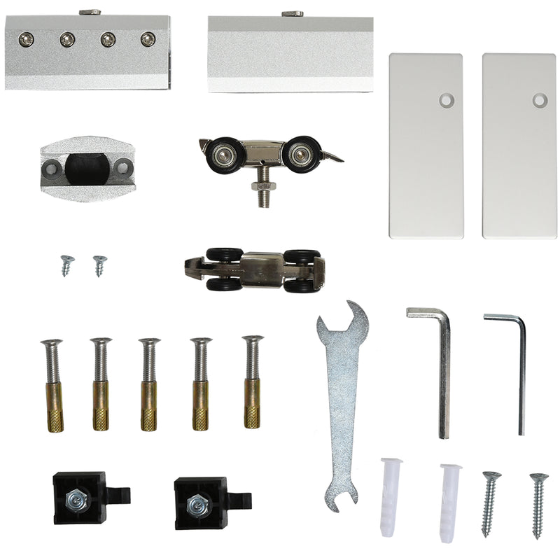 Porta Scorrevole Vetrata 90x205 cm Smerigliata e Satinata 