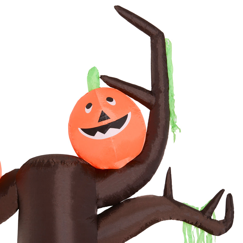 Decorazione Halloween Albero Gonfiabile 240 cm con LED 