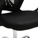 Sedia da Ufficio Presidenziale Ergonomica a Rete  Nera