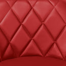 Set 2 Sgabelli Alti in Similpelle Imbottita Rizzetti Anshar Rossi