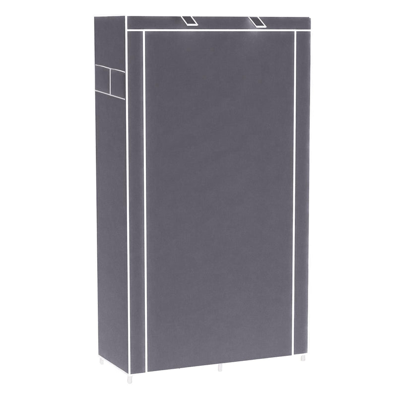 Scarpiera Salvaspazio 10 Ripiani 88x28x160 cm Rizzetti Grigia