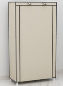 Scarpiera Salvaspazio 10 Ripiani 60x30x160 cm Rizzetti Beige
