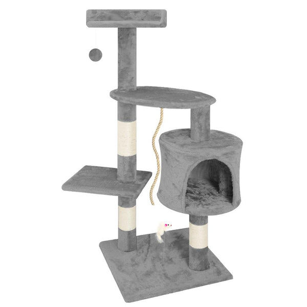 acquista Kratzbaum mit Katzenhaus H112 cm Rizzetti Picasso Grey