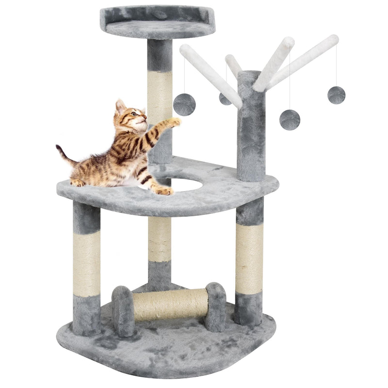 Albero Tiragraffi per Gatti H90 cm Rizzetti Ginger Grigio