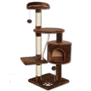 Albero Tiragraffi con Cuccia per Gatti H112 cm Rizzetti Rubik Marrone