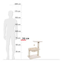 Albero Tiragraffi per Gatti H70 cm Rizzetti Garfield Beige