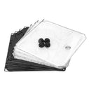 Armadio Guardaroba Modulare 12 Cubi 112x37x148 cm Rizzetti Nero con Ricamo