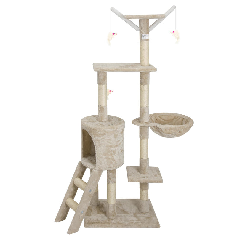 Albero Tiragraffi per Gatti H150 cm Rizzetti Matis Beige