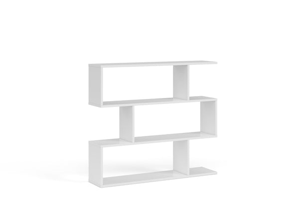 Platzsparendes Bücherregal für Wohnzimmer 110 x 97 x 25 cm Rizzetti White acquista