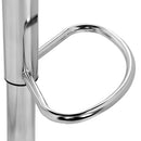 Set 2 Sgabelli Alti in Similpelle Imbottita Rizzetti Chicago Bianchi