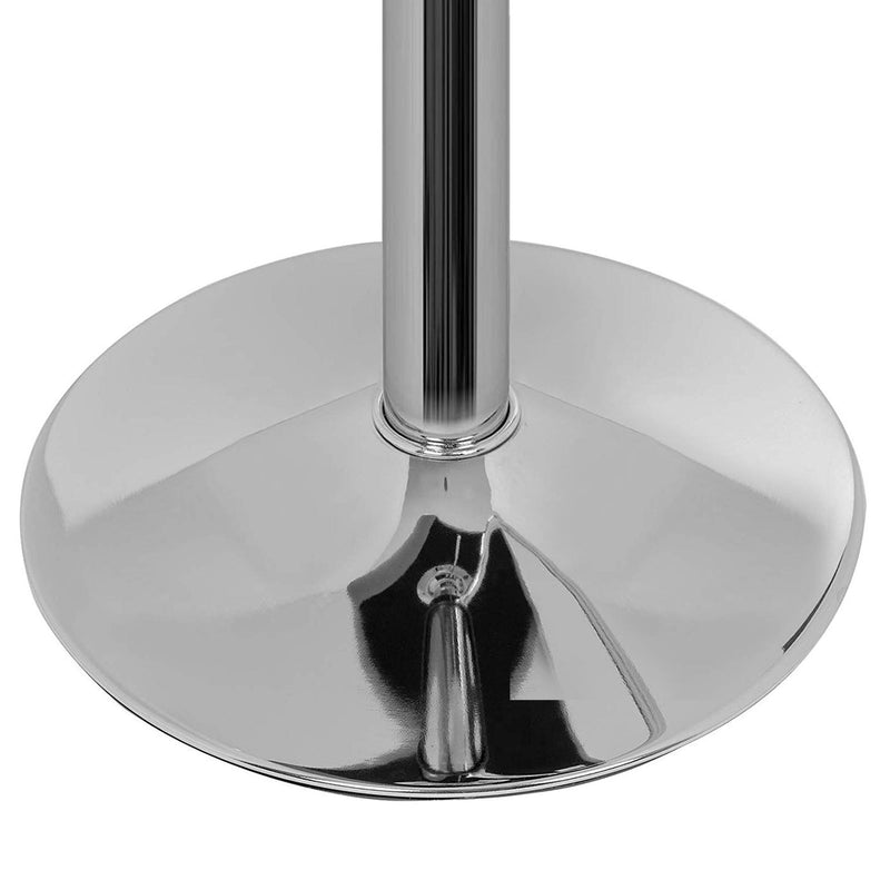 Set 2 Sgabelli Alti in Similpelle Imbottita Rizzetti Chicago Bianchi