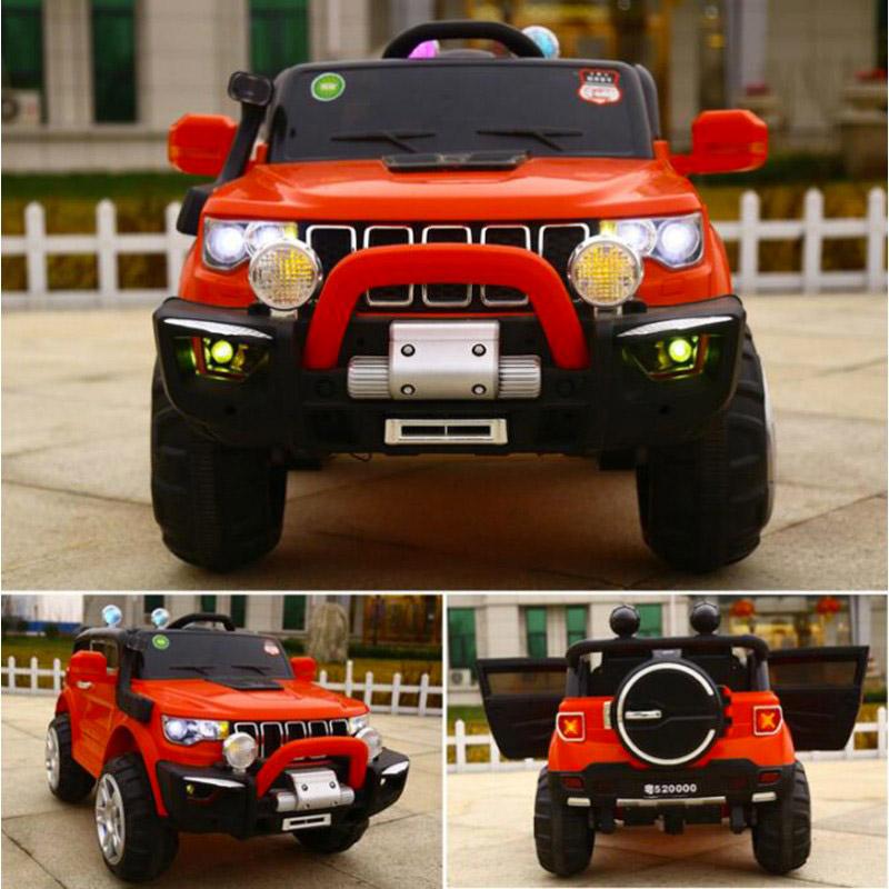 Macchina Elettrica per Bambini 2 Posti 12V Jepsen Fuoristrada 4x4 Rossa