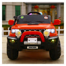 Macchina Elettrica per Bambini 2 Posti 12V Jepsen Fuoristrada 4x4 Rossa