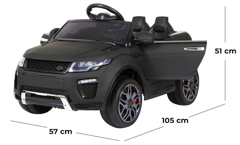 Macchina Elettrica per Bambini 2 Posti 12V Jepsen SUV Nera