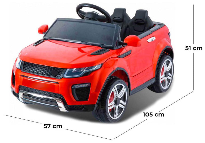 Macchina Elettrica per Bambini 2 Posti 12V Jepsen SUV Rossa