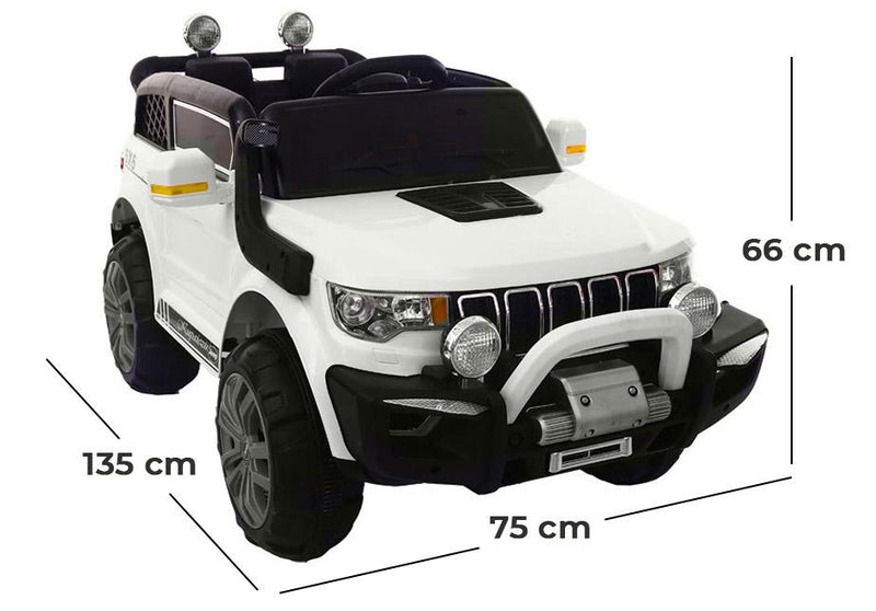 Macchina Elettrica per Bambini 2 Posti 12V Jepsen Fuoristrada 4x4 Arancione