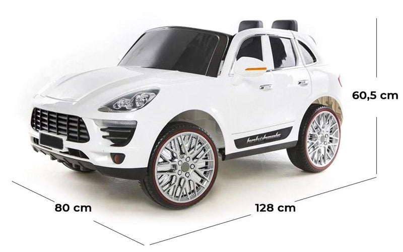 Macchina Elettrica per Bambini 2 Posti 12V Jepsen SUV Bianca
