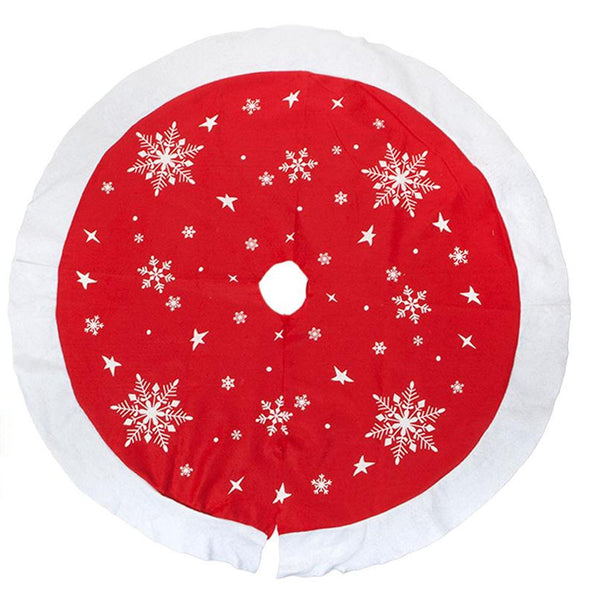 acquista Basisabdeckung für Weihnachtsbaum Ø89 cm aus rotem Rizzetti-Stoff