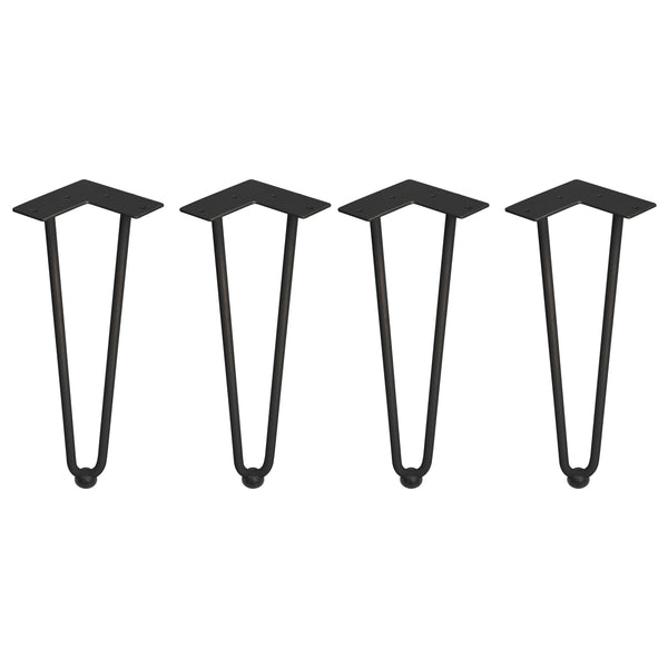 online Emuca Hairpin Set Beine H2 Stangen für Tisch H400 Schwarz lackierter Stahl