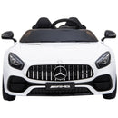 Macchina Elettrica per Bambini 2 Posti 12V con Licenza Mercedes GTR AMG Bianca