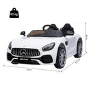 Macchina Elettrica per Bambini 2 Posti 12V con Licenza Mercedes GTR AMG Bianca