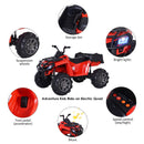 Quad Elettrico per Bambini 12V Rosso
