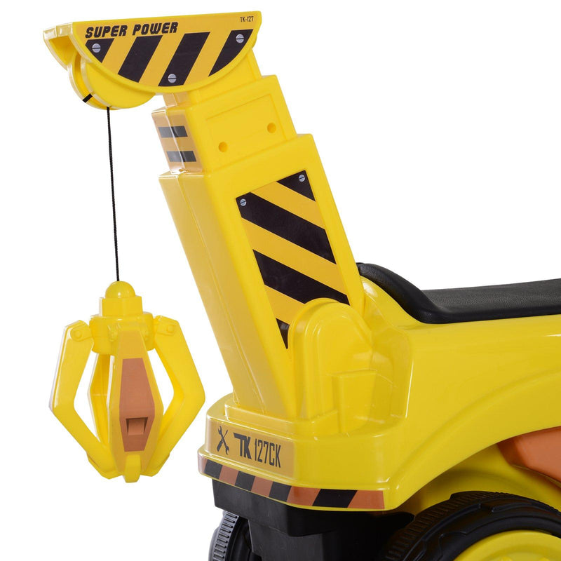 Escavatore Elettrico per Bambini 6V Giallo 