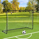 Porta da Calcio Portatile con Rete 183x61x122 cm  Nera