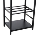 Portalegna Legnaia in Ferro 40x30x74 cm Max 100Kg con Attrezzi  Nero