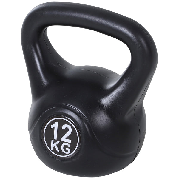 acquista Kettlebell für Training 12 Kg in PVC und schwarzem Sand