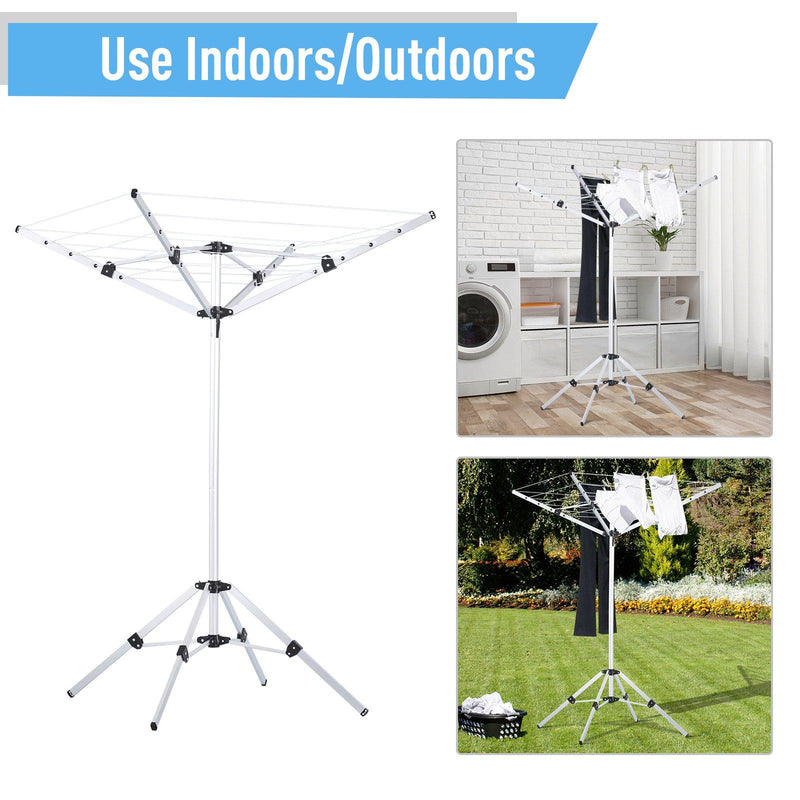 Stendibiancheria Pieghevole ad Ombrello in Alluminio 