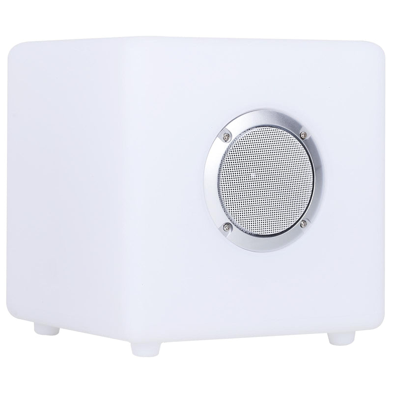 Cassa Speaker Bluetooth con LED 20x20x20 cm Impermeabile Benzoni Bianca