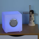 Cassa Speaker Bluetooth con LED 20x20x20 cm Impermeabile Benzoni Bianca