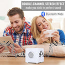 Cassa Speaker Bluetooth con LED 20x20x20 cm Impermeabile Benzoni Bianca