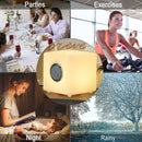 Cassa Speaker Bluetooth con LED 20x20x20 cm Impermeabile Benzoni Bianca