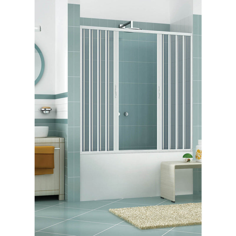 Sopravasca Paratia 1 Lato 2 Ante a Soffietto Apertura Centrale In PVC H150 Caldoni Stjerne