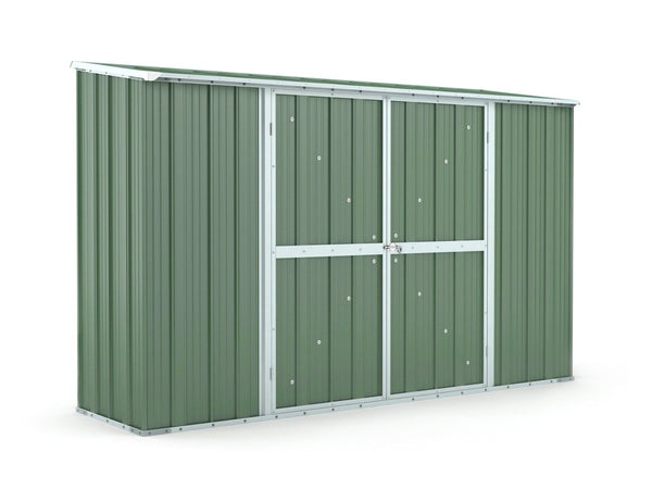 acquista Gartenbox Haus aus Stahlblech Werkzeughalter 307x100x192 cm Enaudi Grün