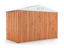 Casetta Box da Giardino in Lamiera di Acciaio Porta Utensili 327x155x217 cm Enaudi Legno