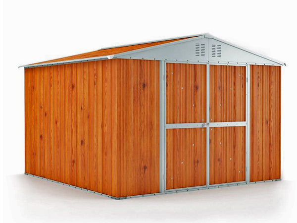 sconto Gartenkastenhaus aus Stahlblech Werkzeughalter 327x269x217 cm Enaudi Legno