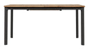 Tavolo da Giardino Allungabile 150-210x90x74 cm in Alluminio Antracite Piano in Teak